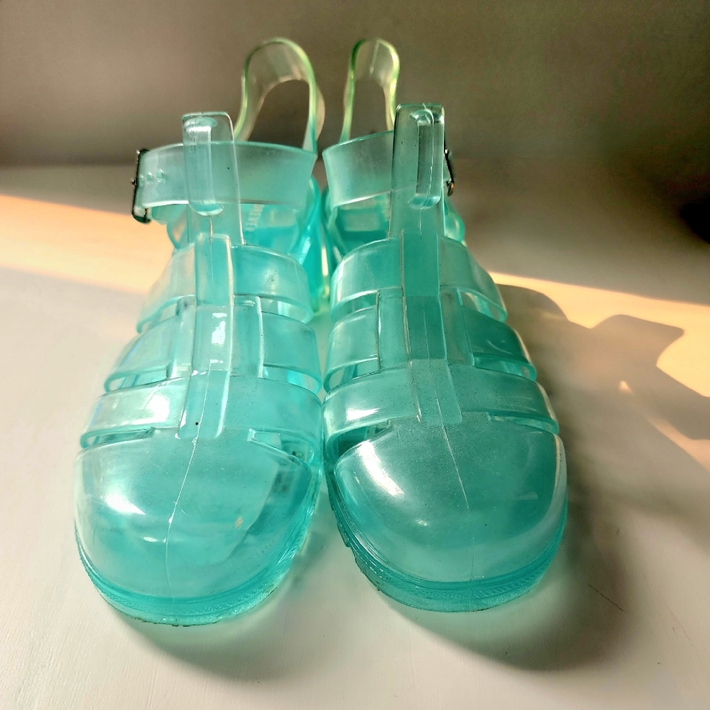 Fisherman Jelly Sandals Forever 21 90s comeback sz. US 6 Summer trendy sandals - Picture 2 of 8
